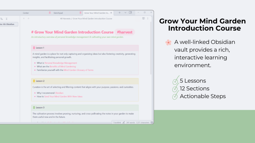 Mind Garden Starter Kit Introductory Course